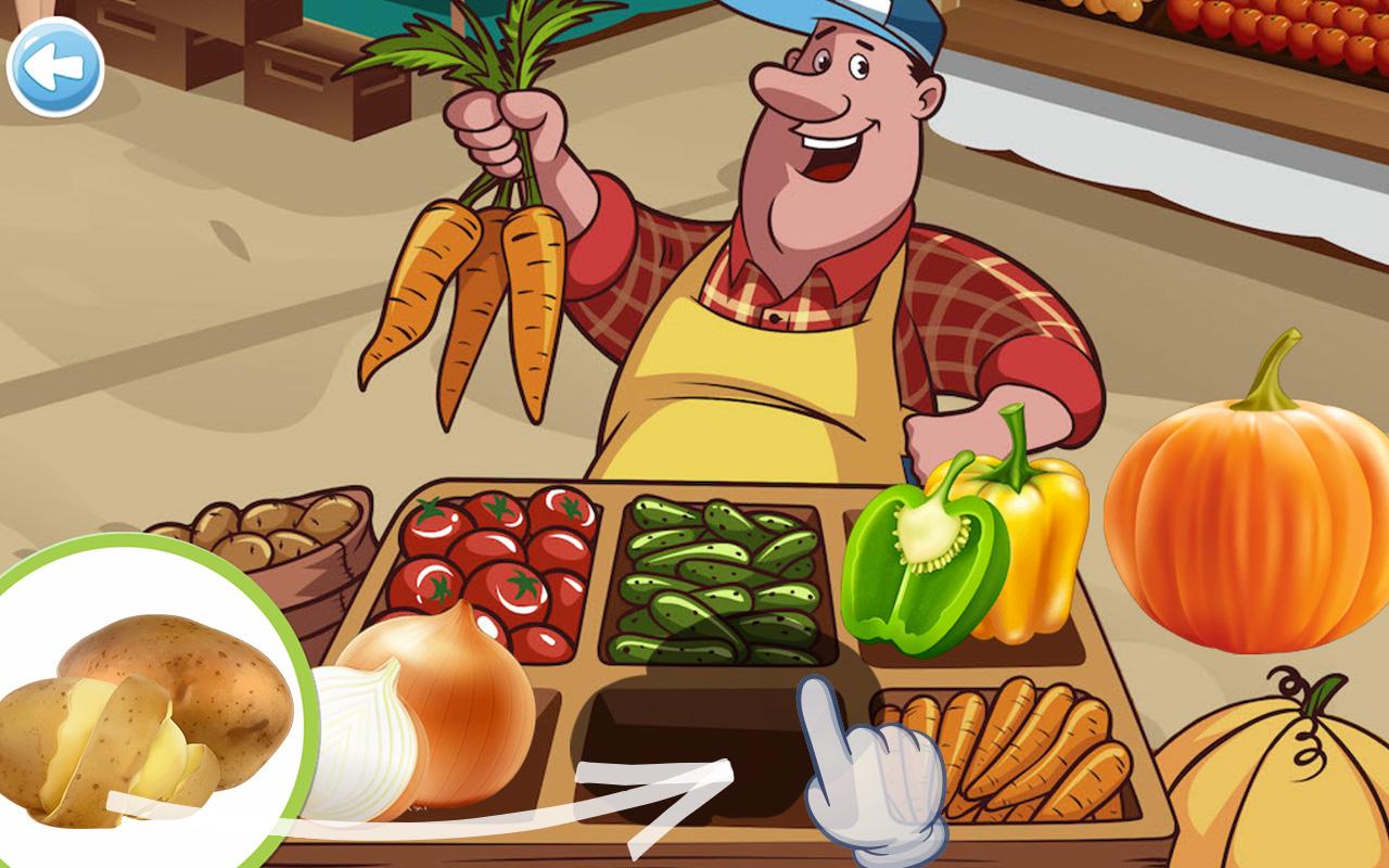 اسکرین شات 5 بازی Puzzle for kids - learn food