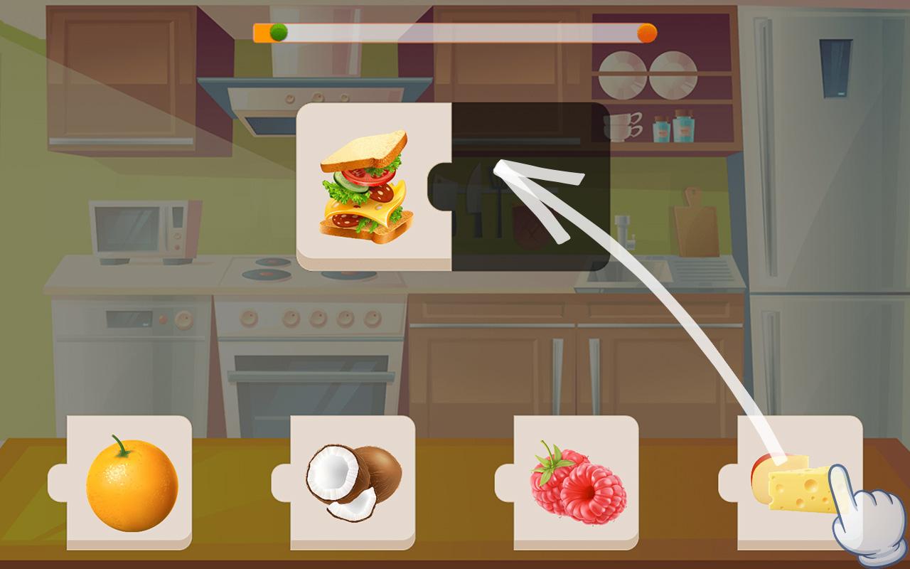 اسکرین شات 6 بازی Puzzle for kids - learn food