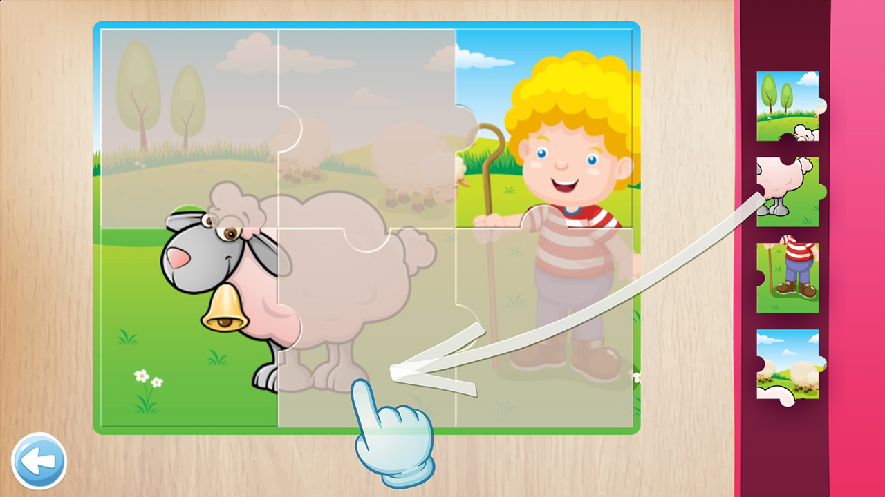 اسکرین شات 5 بازی Animals Puzzle for Kids