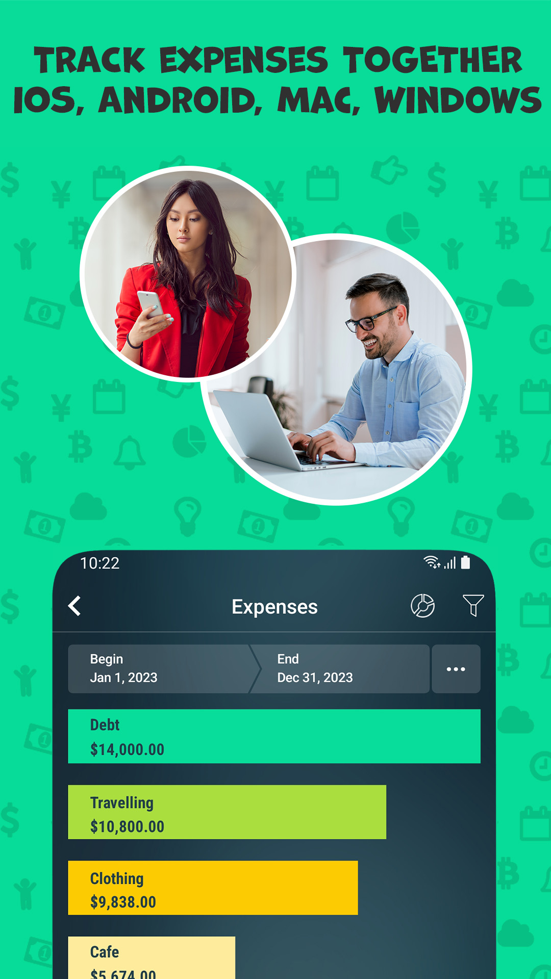 اسکرین شات 8 برنامه Money Pro: Personal Finance AR