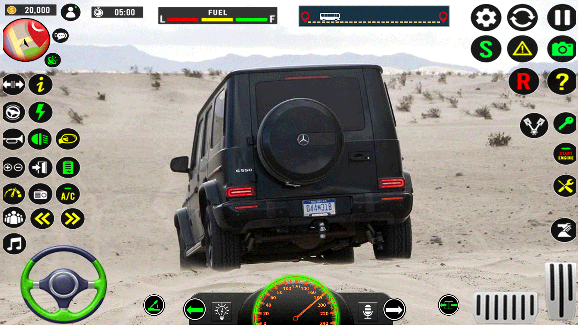 اسکرین شات 5 بازی Uphill Crazy 4x4 Jeep Driving