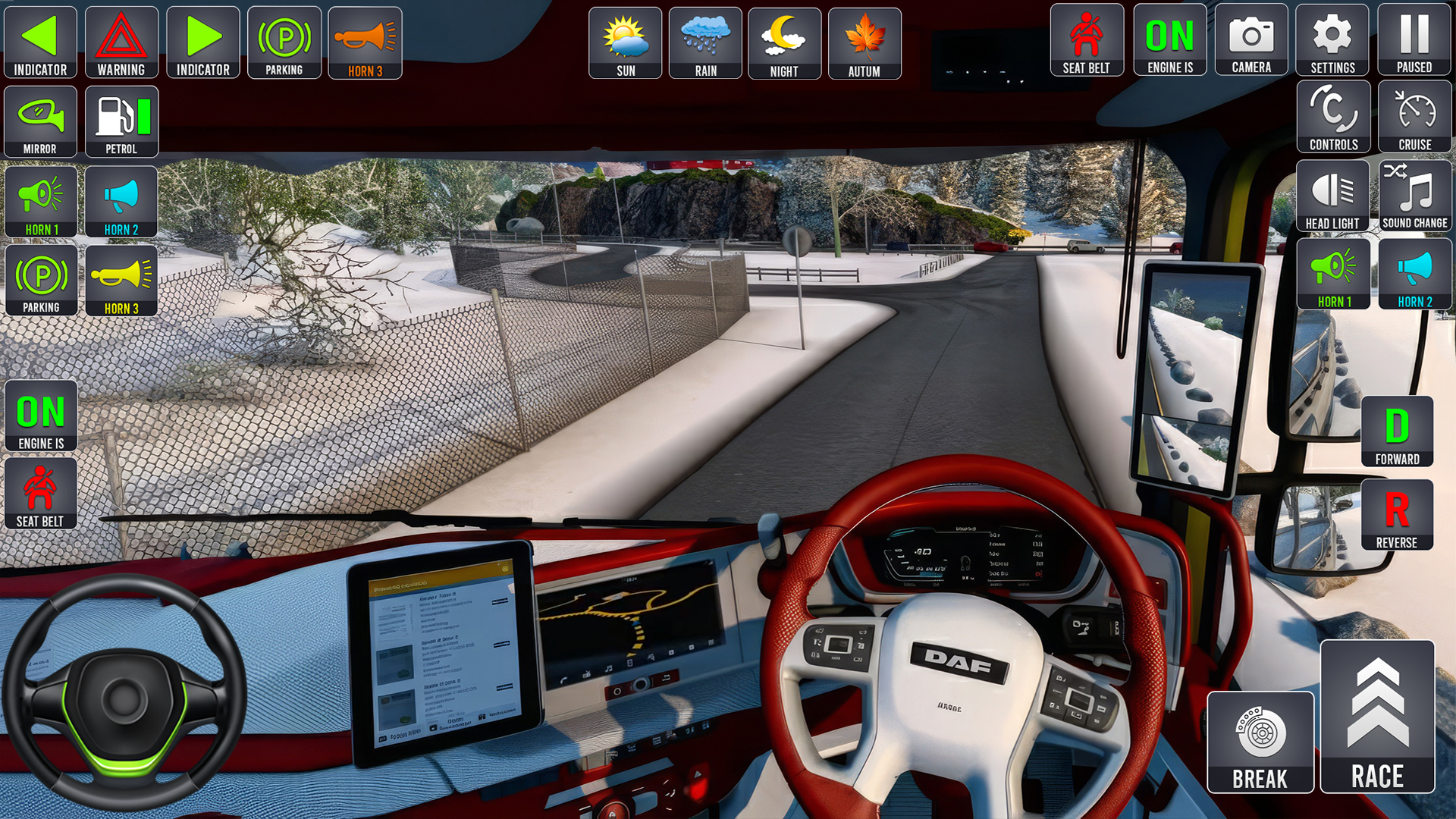 اسکرین شات 5 برنامه Truck Driving Offline Games 3d