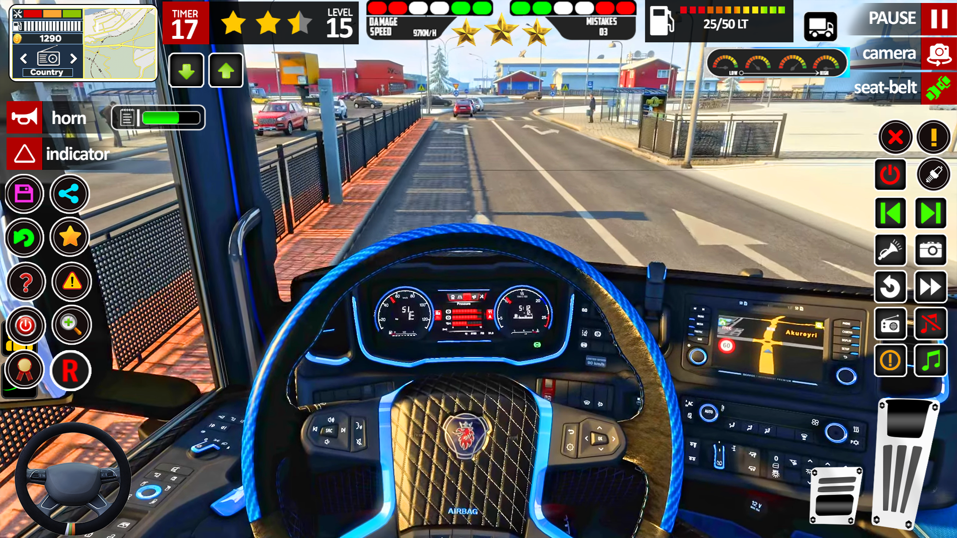 اسکرین شات 1 برنامه Truck Driving Offline Games 3d