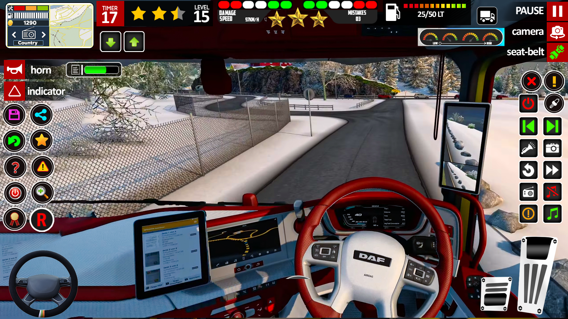 اسکرین شات 5 برنامه Truck Driving Offline Games 3d