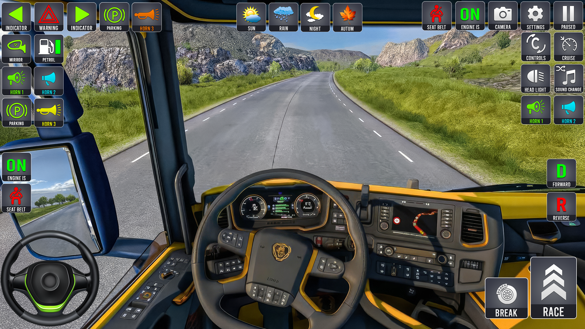 اسکرین شات 4 برنامه Truck Driving Offline Games 3d