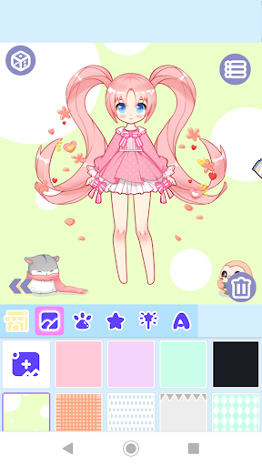 اسکرین شات 6 برنامه Anime Dress Up: Cute Anime Girls Maker