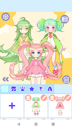 اسکرین شات 5 برنامه Anime Dress Up: Cute Anime Girls Maker