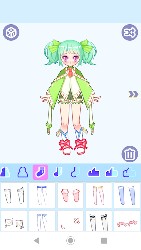 اسکرین شات 4 برنامه Anime Dress Up: Cute Anime Girls Maker
