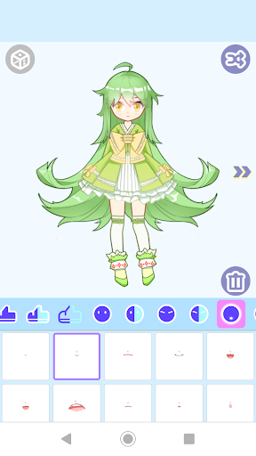 اسکرین شات 1 برنامه Anime Dress Up: Cute Anime Girls Maker