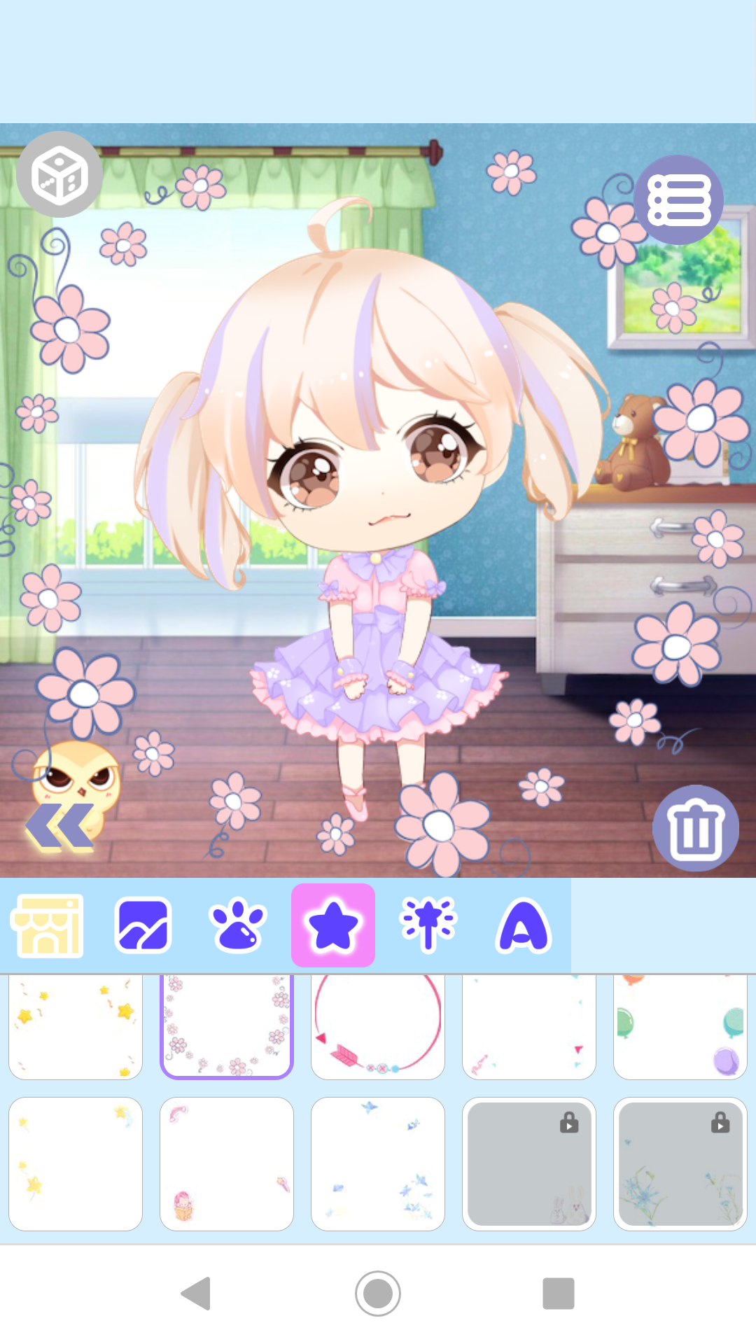 اسکرین شات 4 برنامه Cute Girl Avatar Maker 2