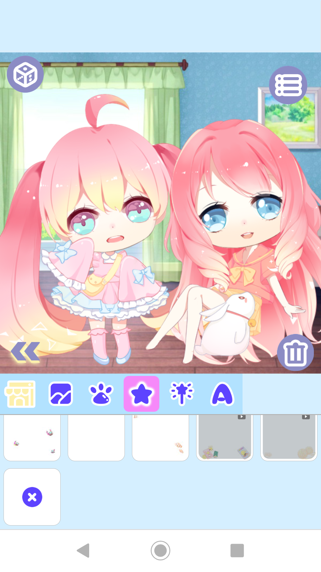 اسکرین شات 6 برنامه Cute Girl Avatar Maker 2