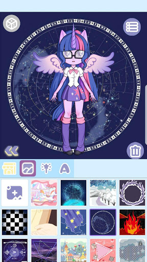 اسکرین شات 2 برنامه Magical Girl Dress Up: Magical Monster Avatar