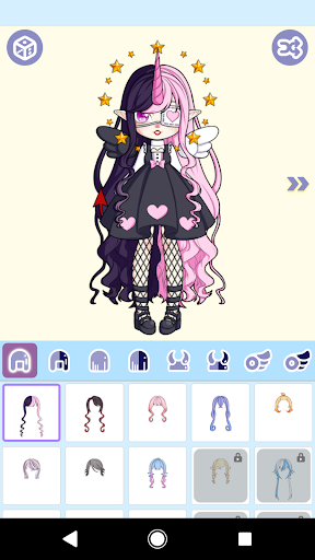 اسکرین شات 1 برنامه Magical Girl Dress Up: Magical Monster Avatar