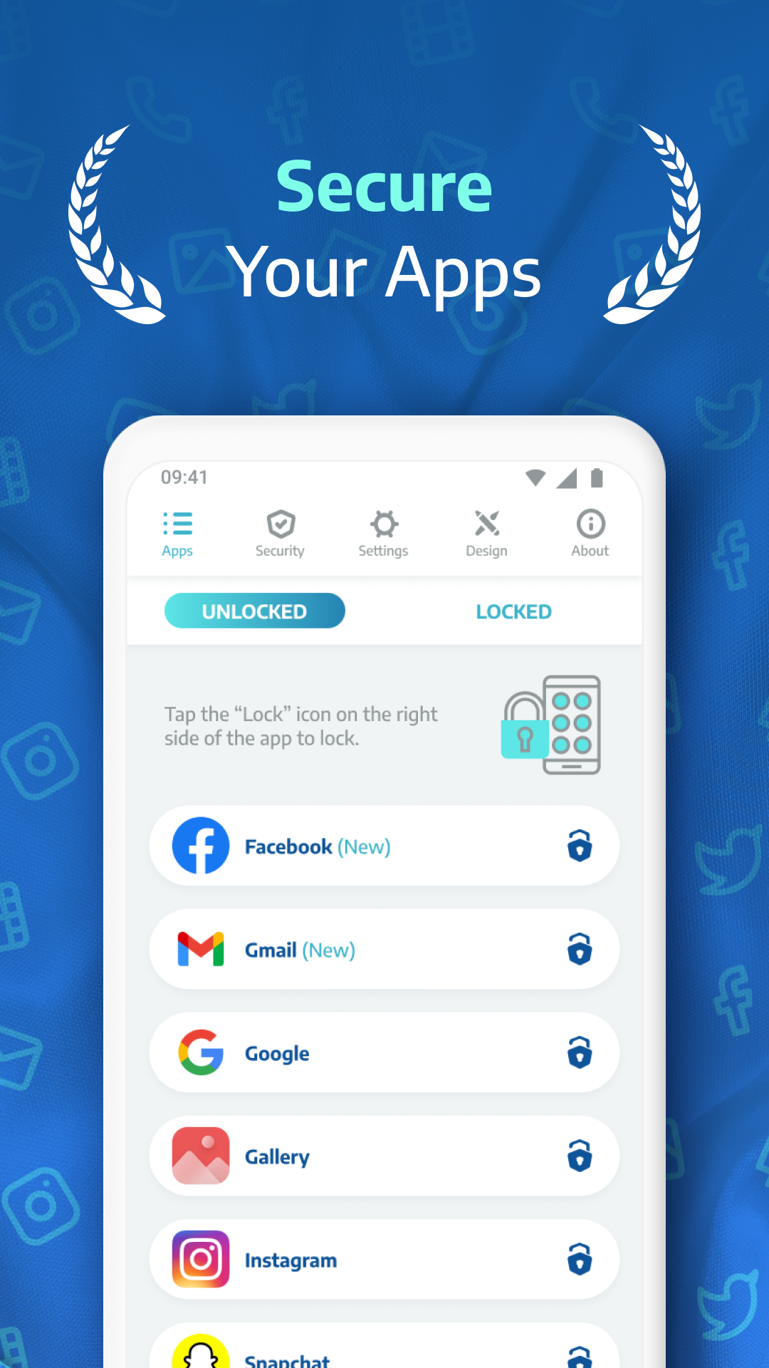 اسکرین شات 1 برنامه Applock Pro - App Lock & Guard