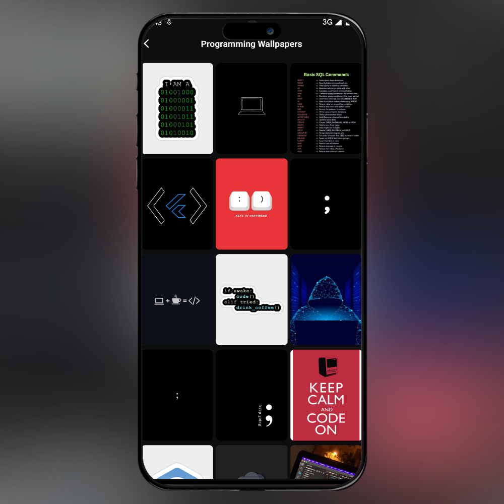 اسکرین شات 8 برنامه Programming Wallpapers HD