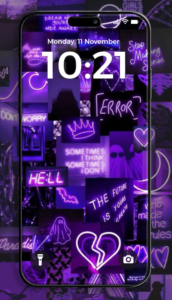 اسکرین شات 1 برنامه Purple Wallpaper HD