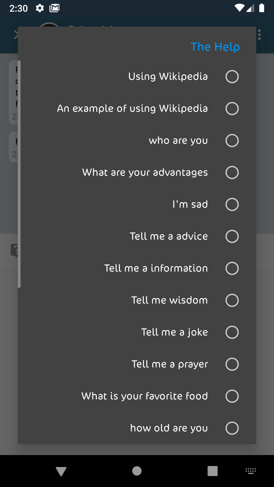 اسکرین شات 3 برنامه Talk to the talking robot Adam