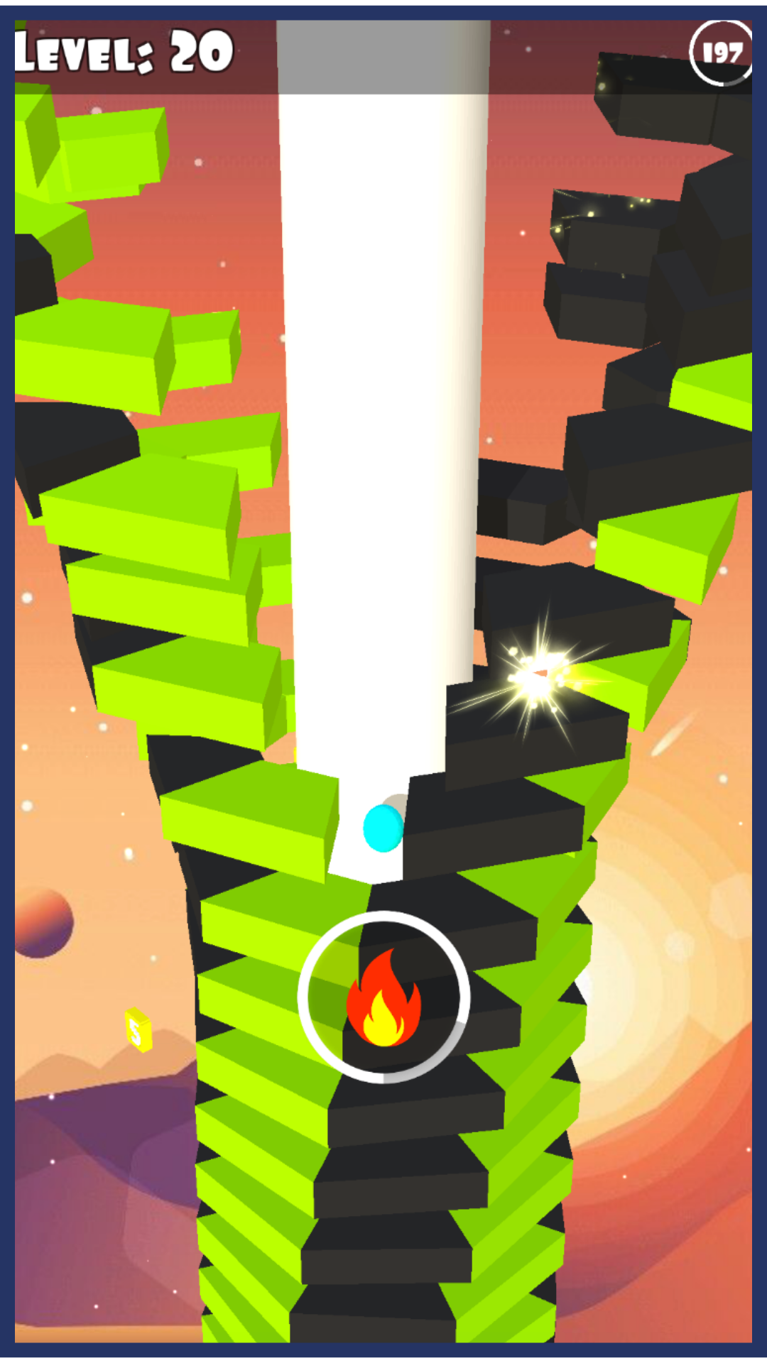 اسکرین شات 1 بازی Stack Blast Ball Jump Game