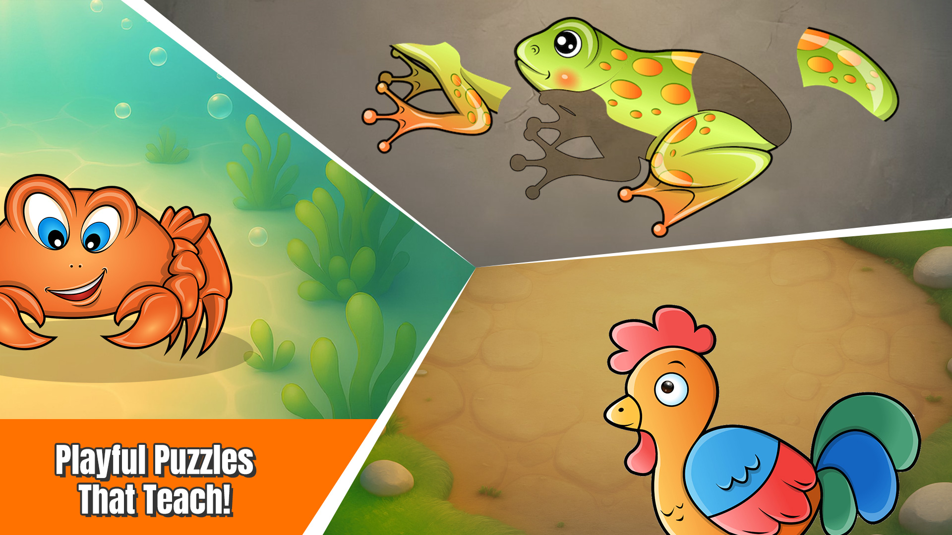 اسکرین شات 1 بازی Kids puzzle games. Animal game