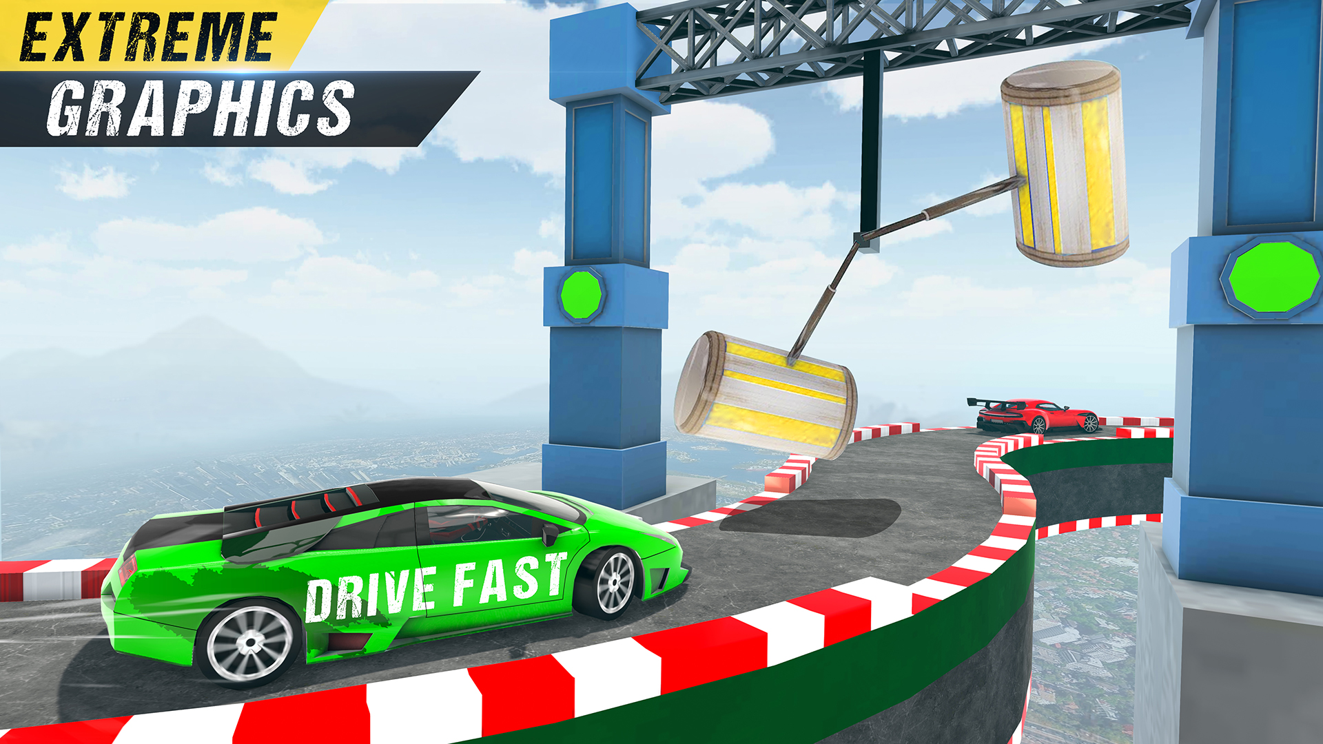 اسکرین شات 3 برنامه Crazy Car driving: Car Games