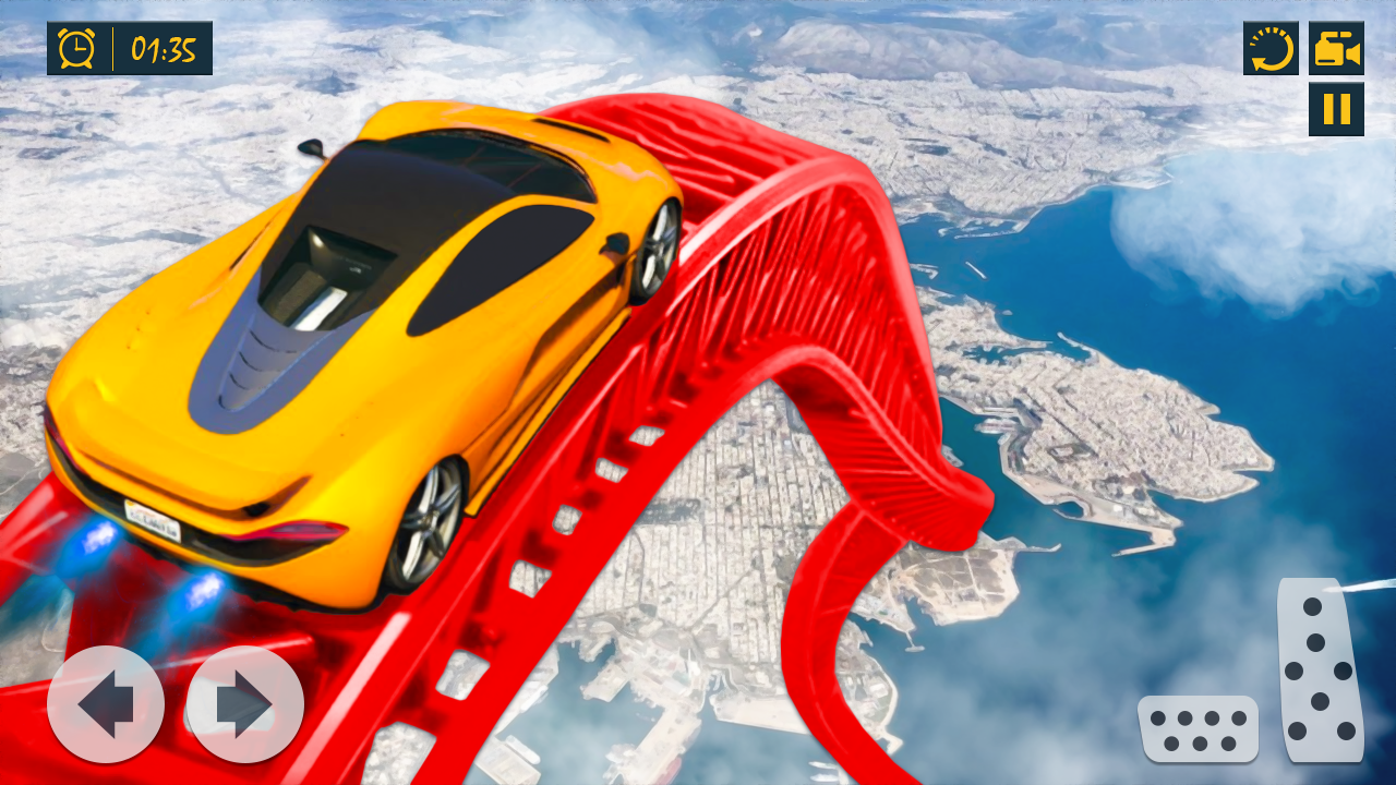 اسکرین شات 4 برنامه Crazy Car driving: Car Games
