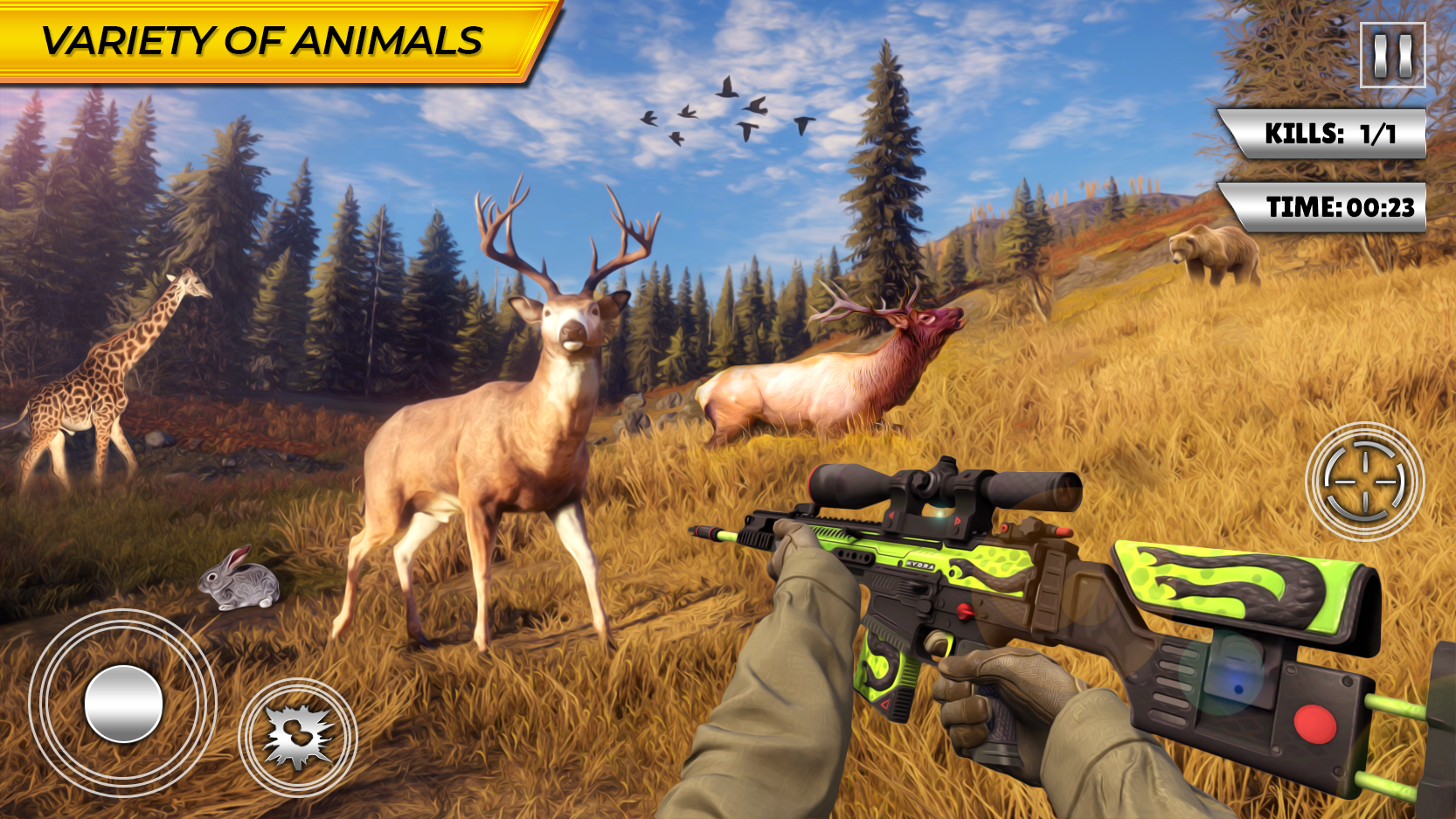 اسکرین شات 3 بازی Wild Animal Hunting Games Gun