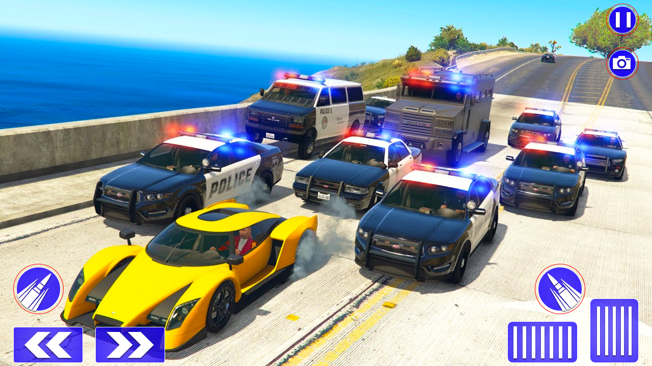 اسکرین شات 4 بازی Police Chase Thief Car Games