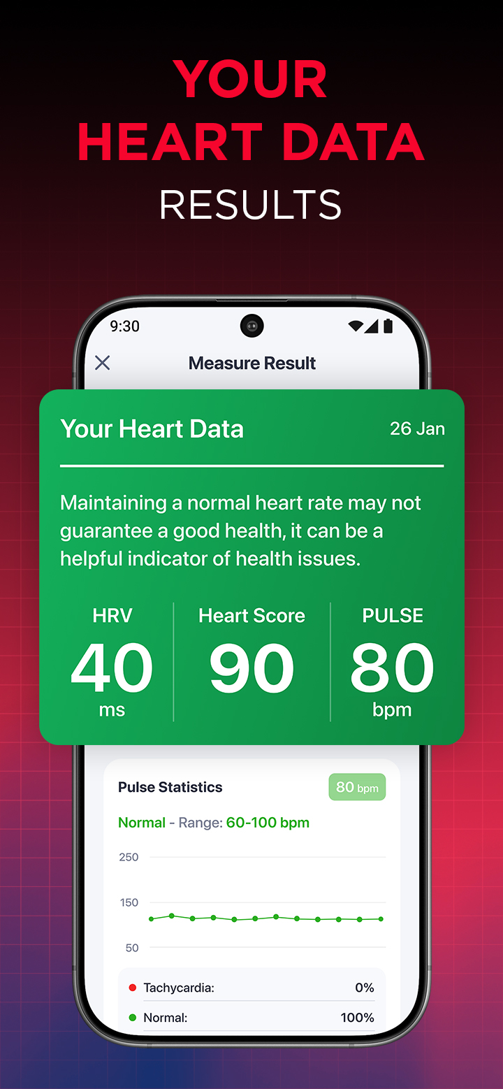 اسکرین شات 5 برنامه Heart Rate Monitor - iCardiac