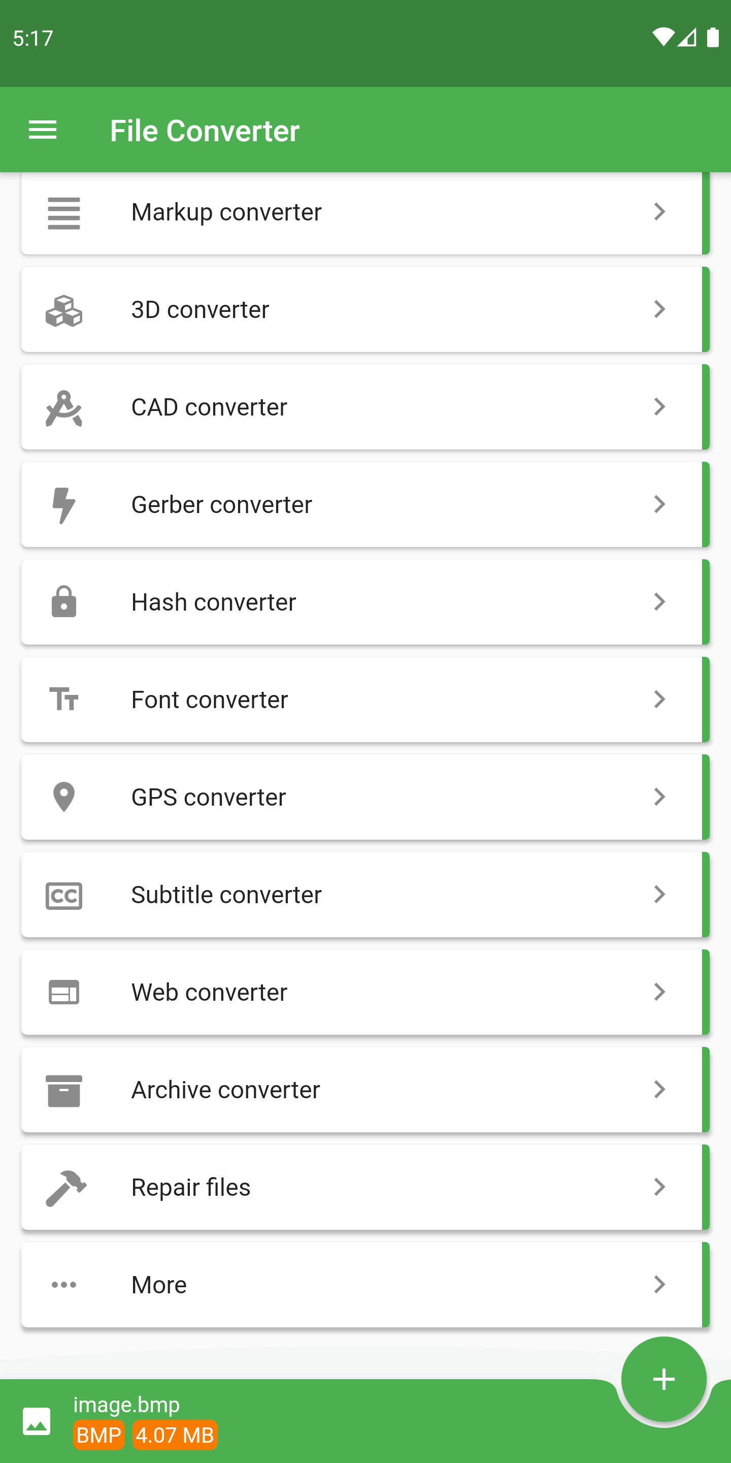 اسکرین شات 2 برنامه File Converter