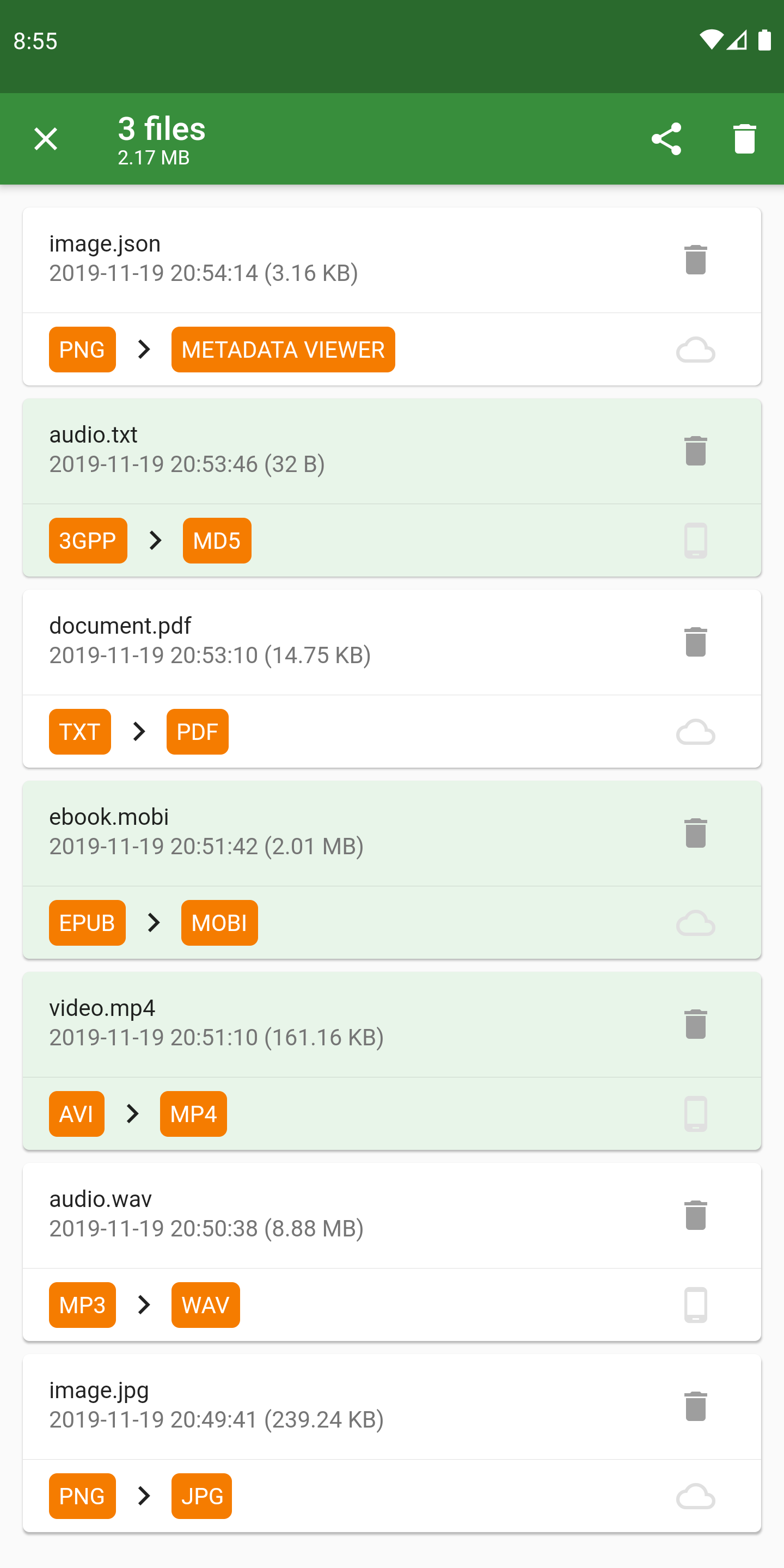 اسکرین شات 8 برنامه File Converter