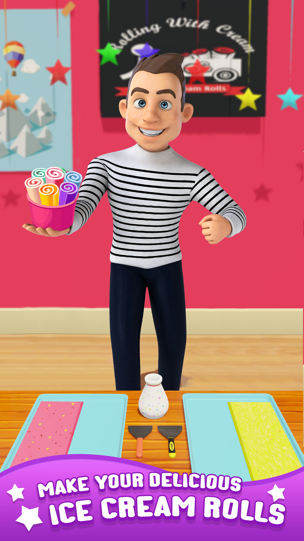 اسکرین شات 4 بازی Ice Cream Roll: Dessert Games