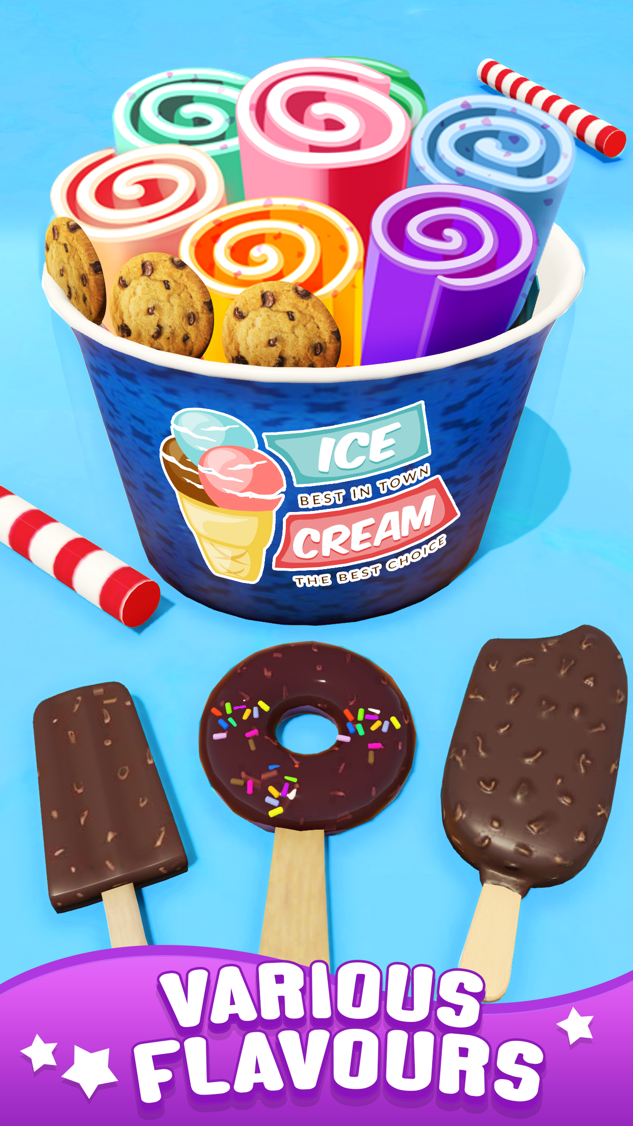 اسکرین شات 3 بازی Ice Cream Roll: Dessert Games