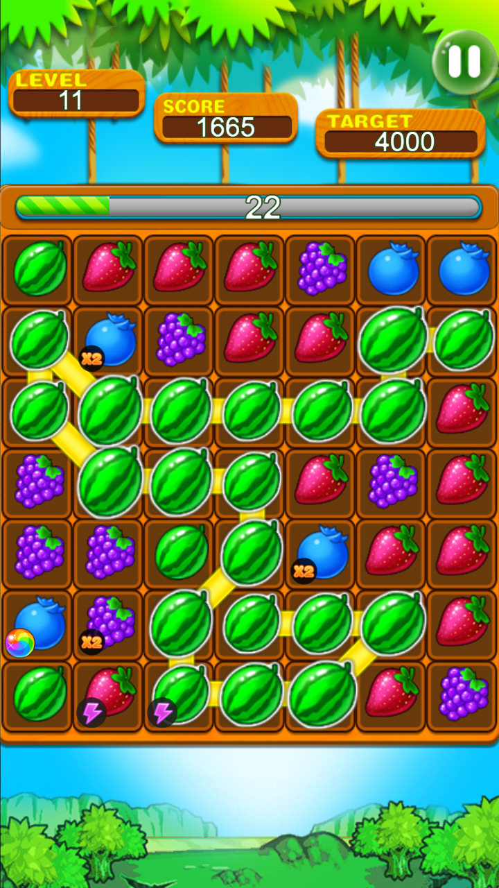 اسکرین شات 1 بازی Fruit Splash