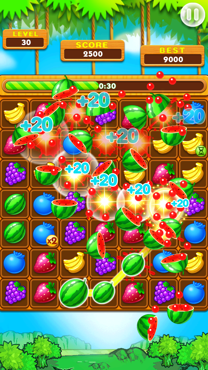 اسکرین شات 3 بازی Fruit Splash