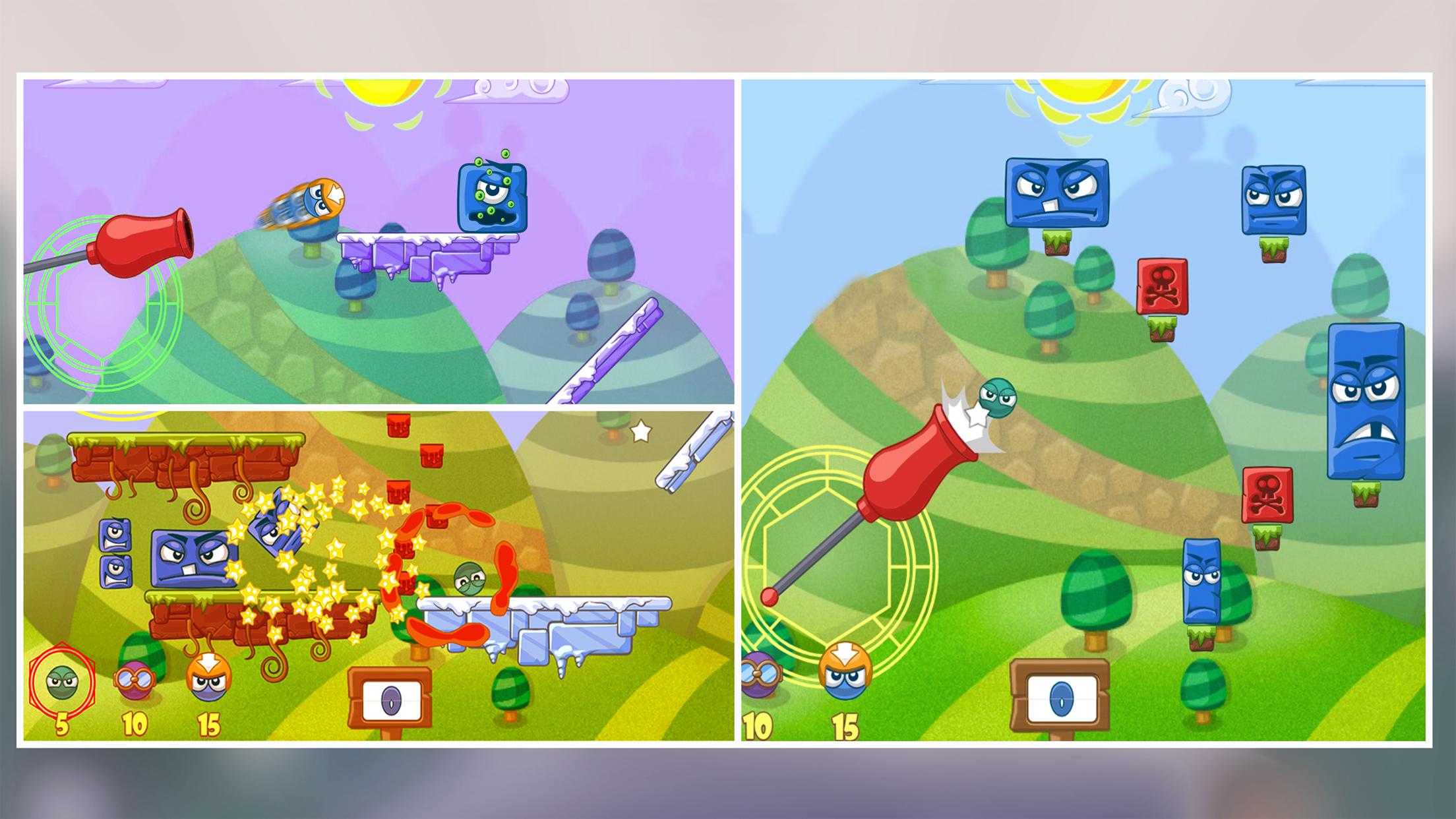 اسکرین شات 3 بازی Big Blocks Battle: Slingshot
