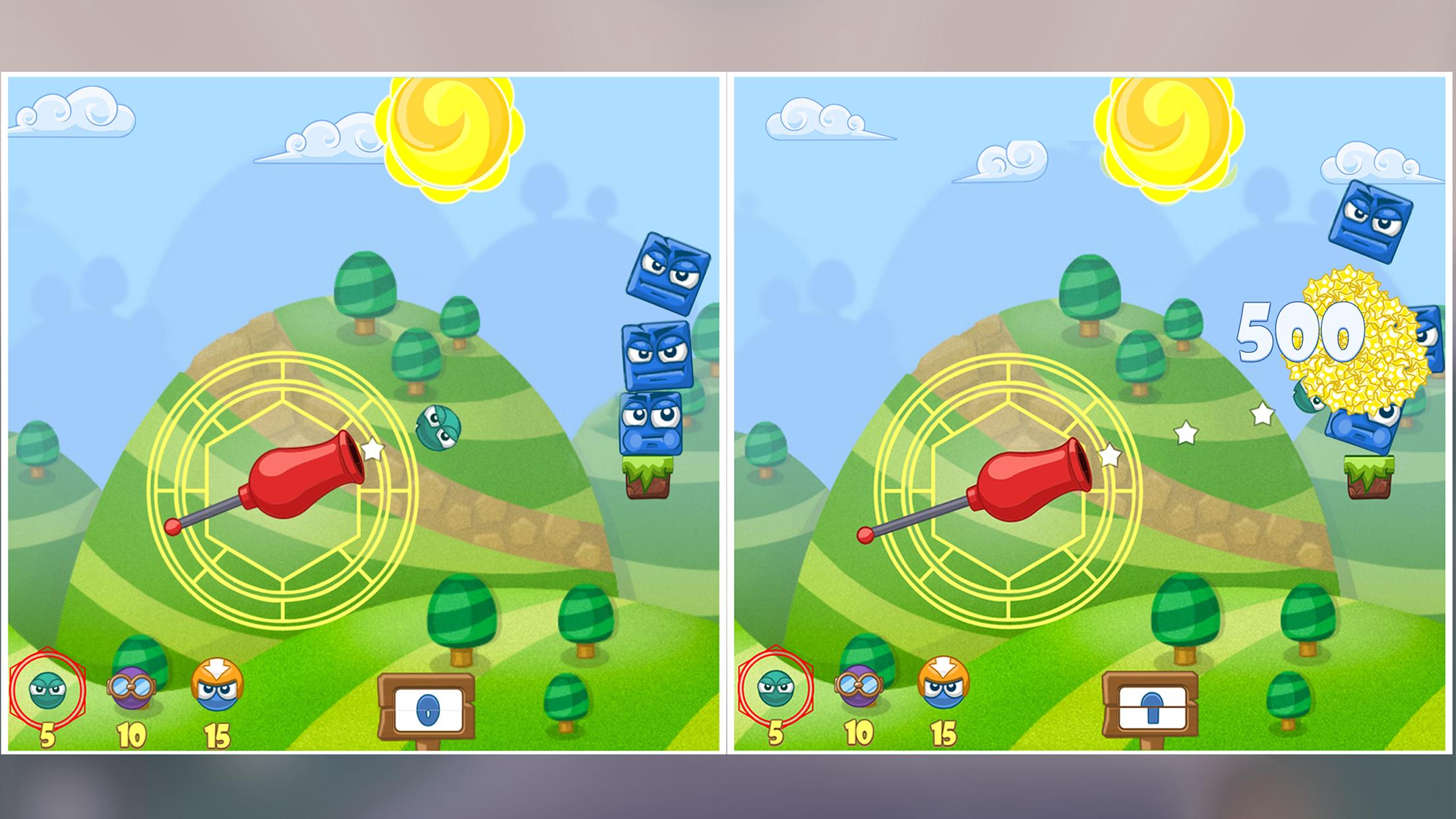 اسکرین شات 1 بازی Big Blocks Battle: Slingshot