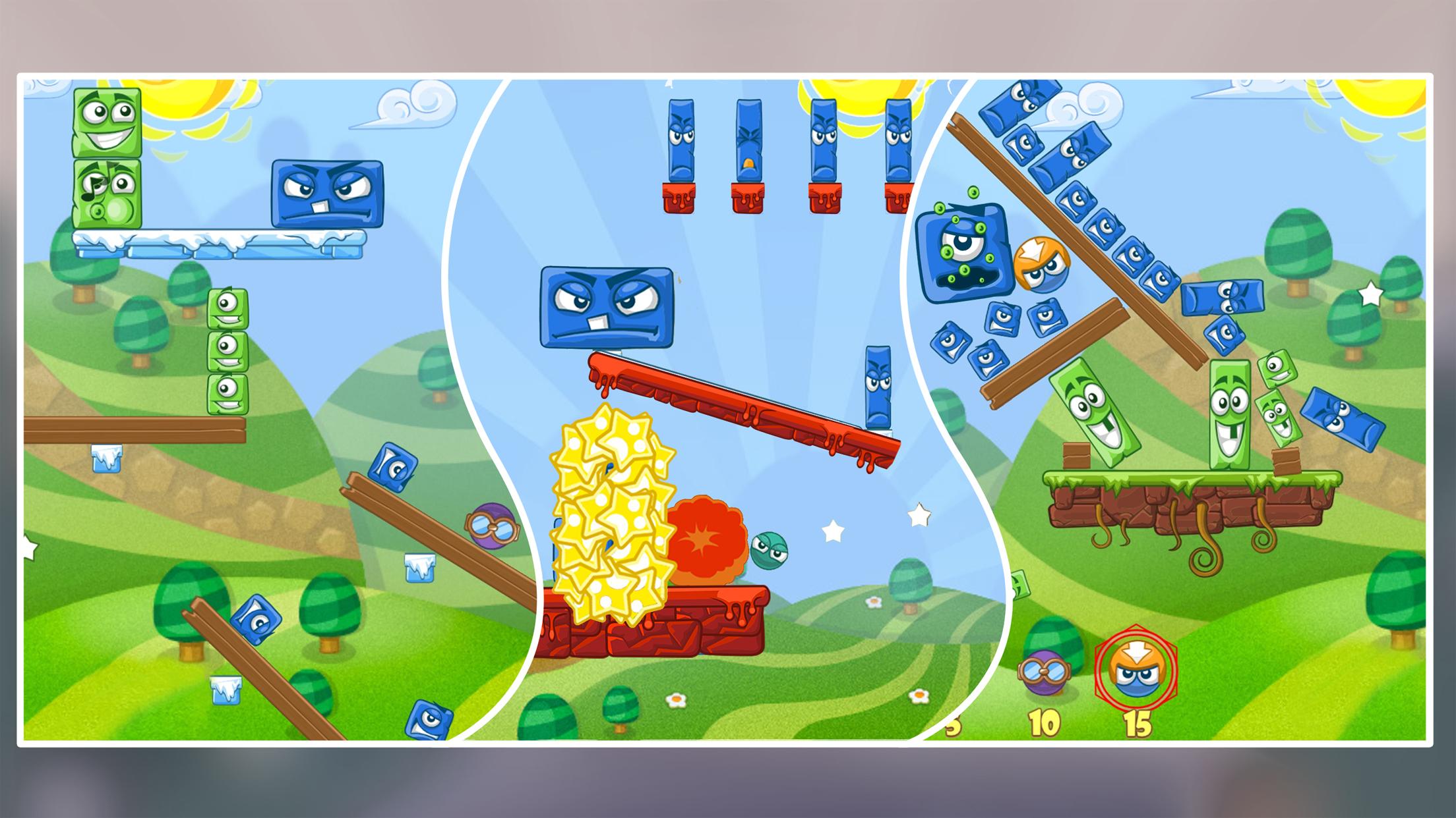 اسکرین شات 2 بازی Big Blocks Battle: Slingshot