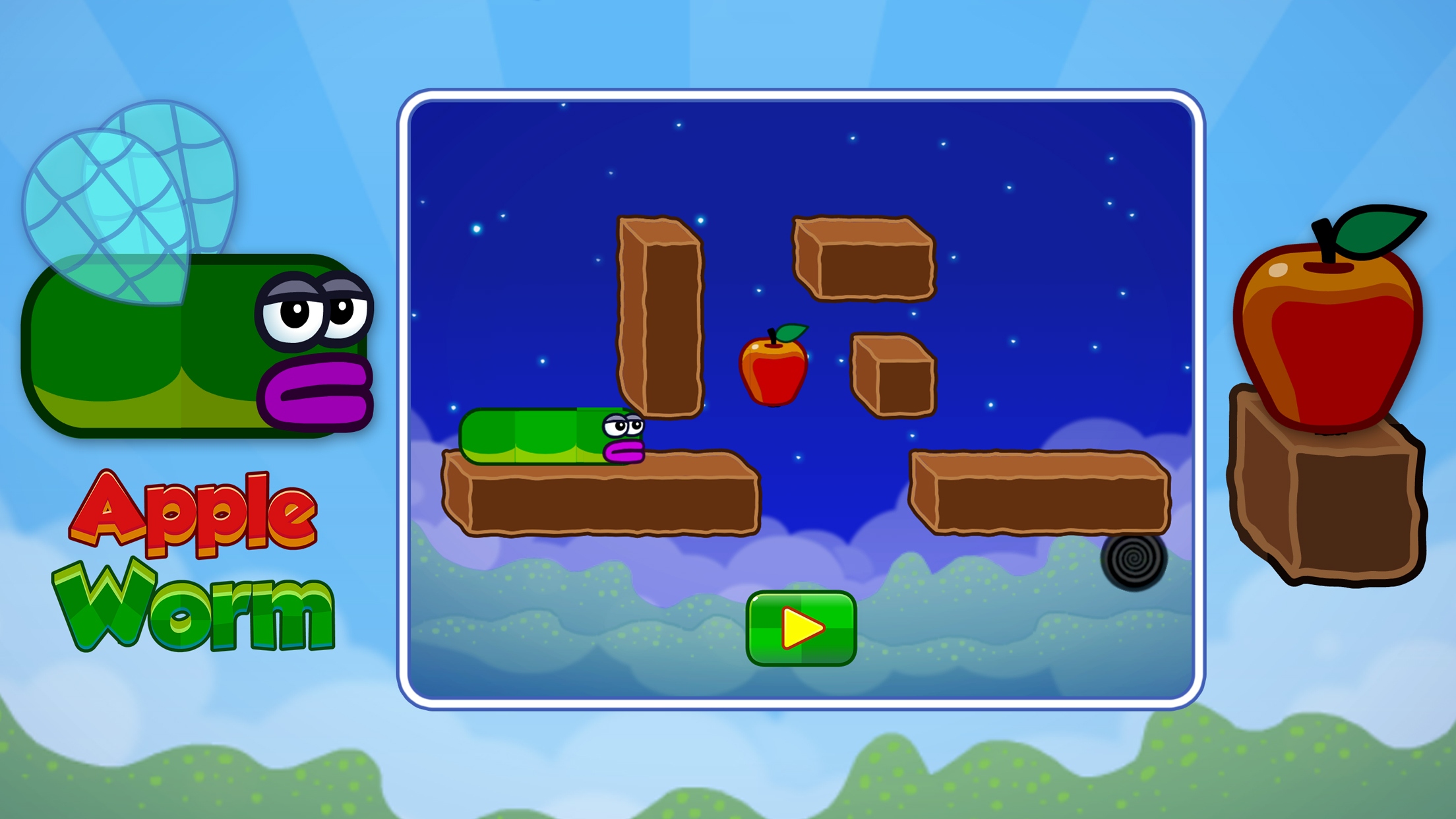 اسکرین شات 4 بازی Apple Worm: Logic Puzzle