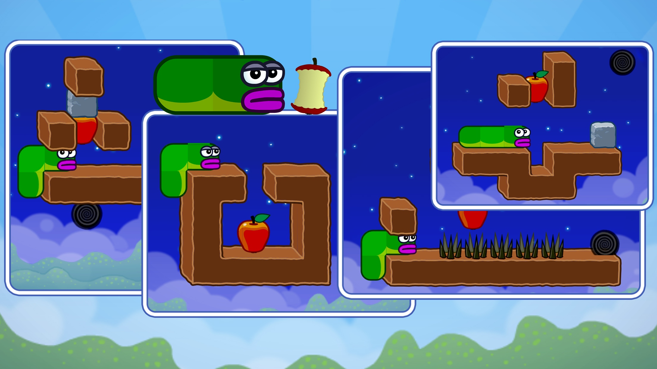 اسکرین شات 5 بازی Apple Worm: Logic Puzzle