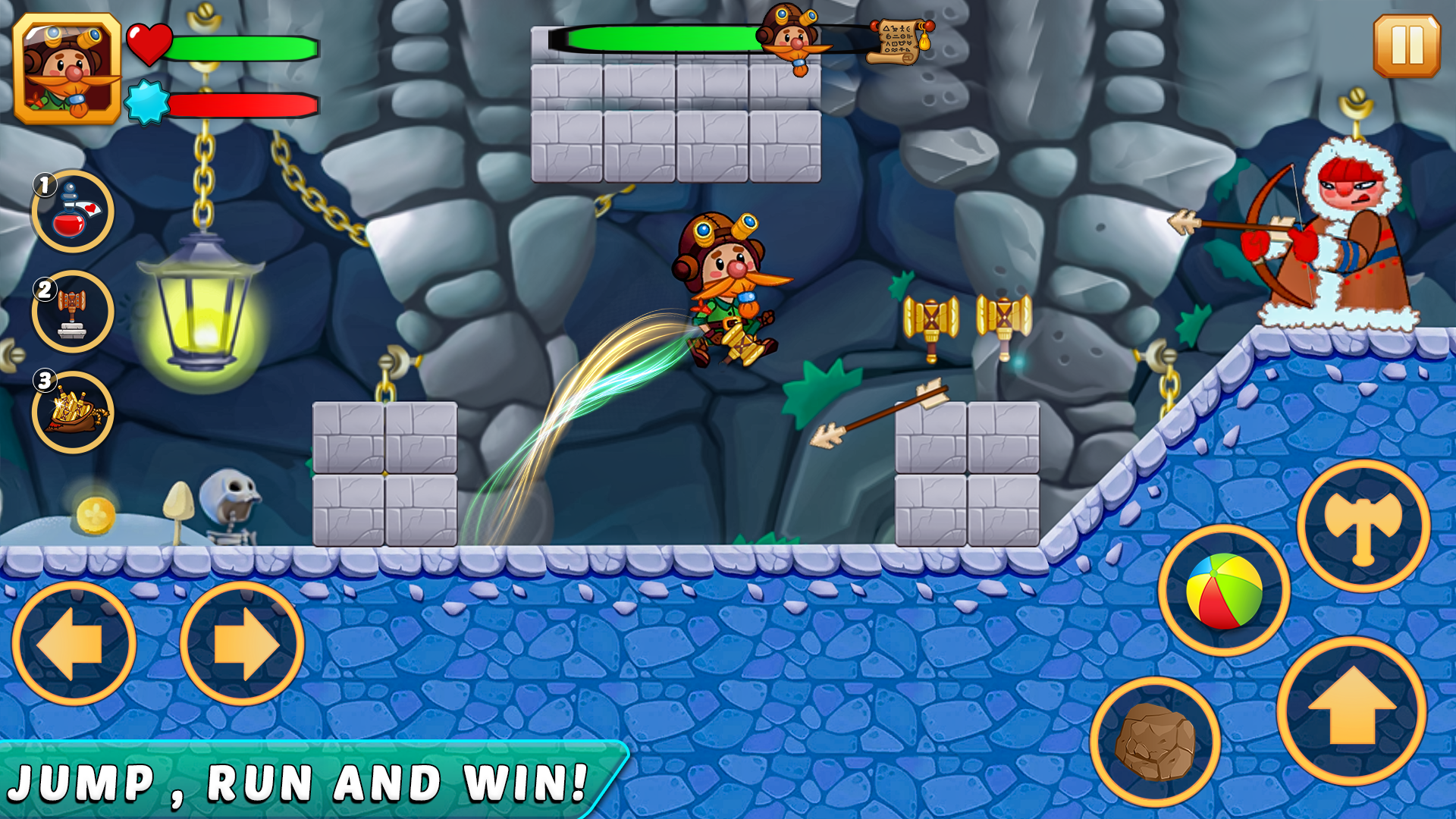 اسکرین شات 2 بازی Jake Adventure Time-Jungle Run