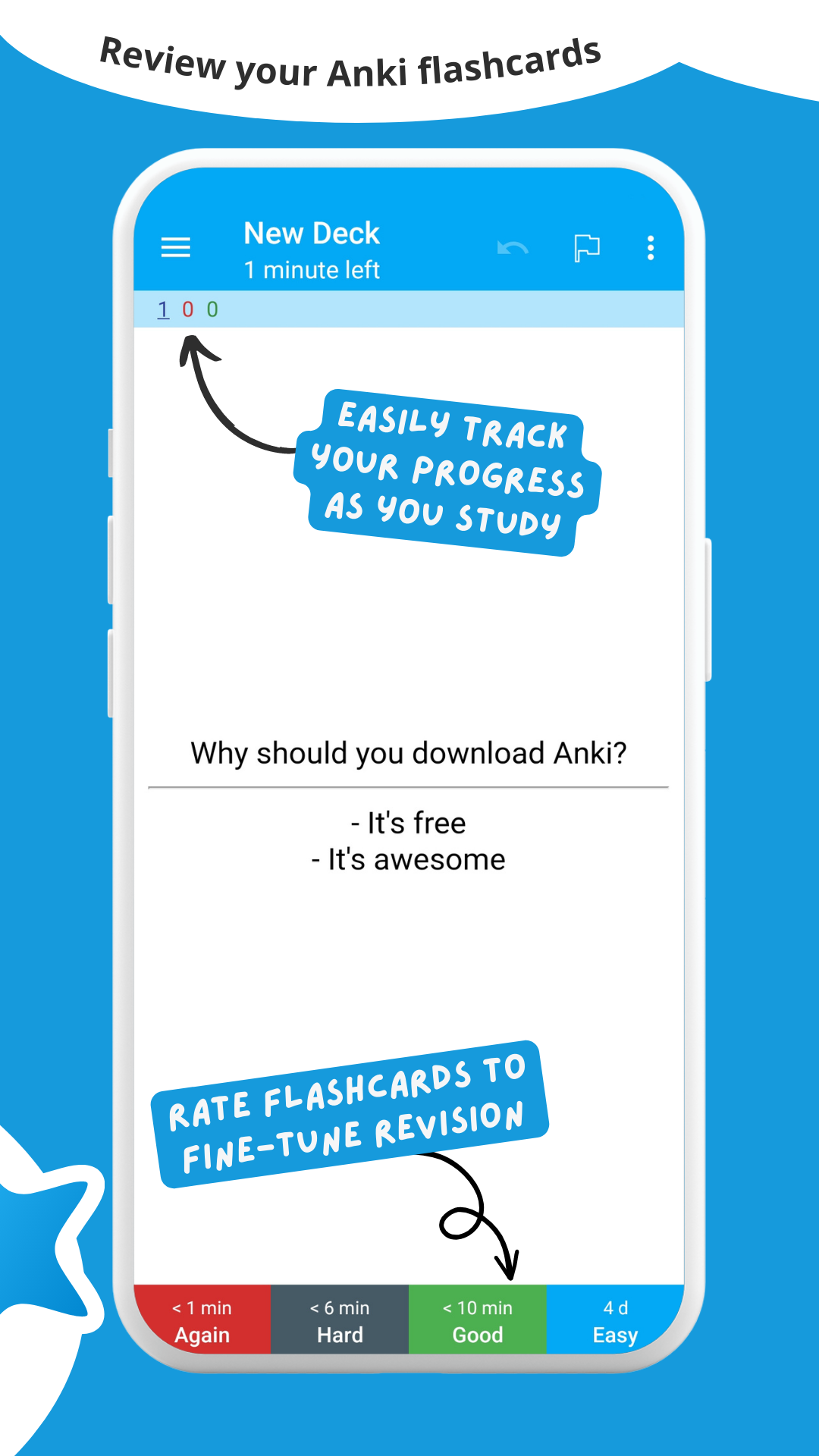اسکرین شات 2 برنامه AnkiDroid Flashcards