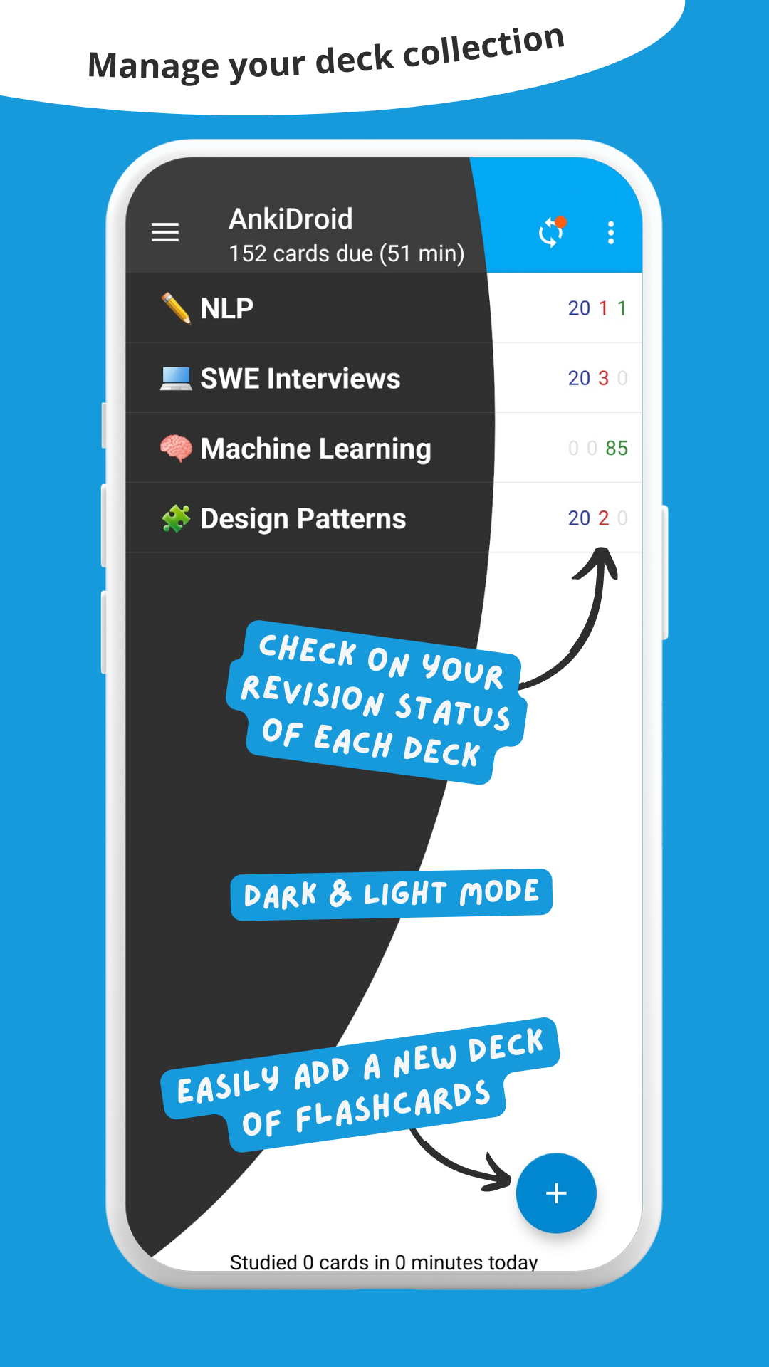 اسکرین شات 3 برنامه AnkiDroid Flashcards