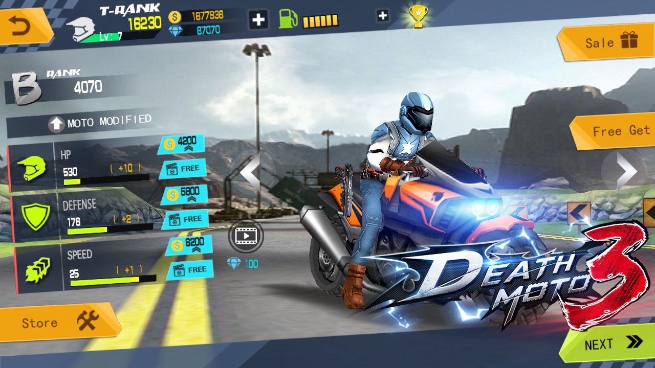 اسکرین شات 4 بازی Death Moto 3 : Fighting  Rider
