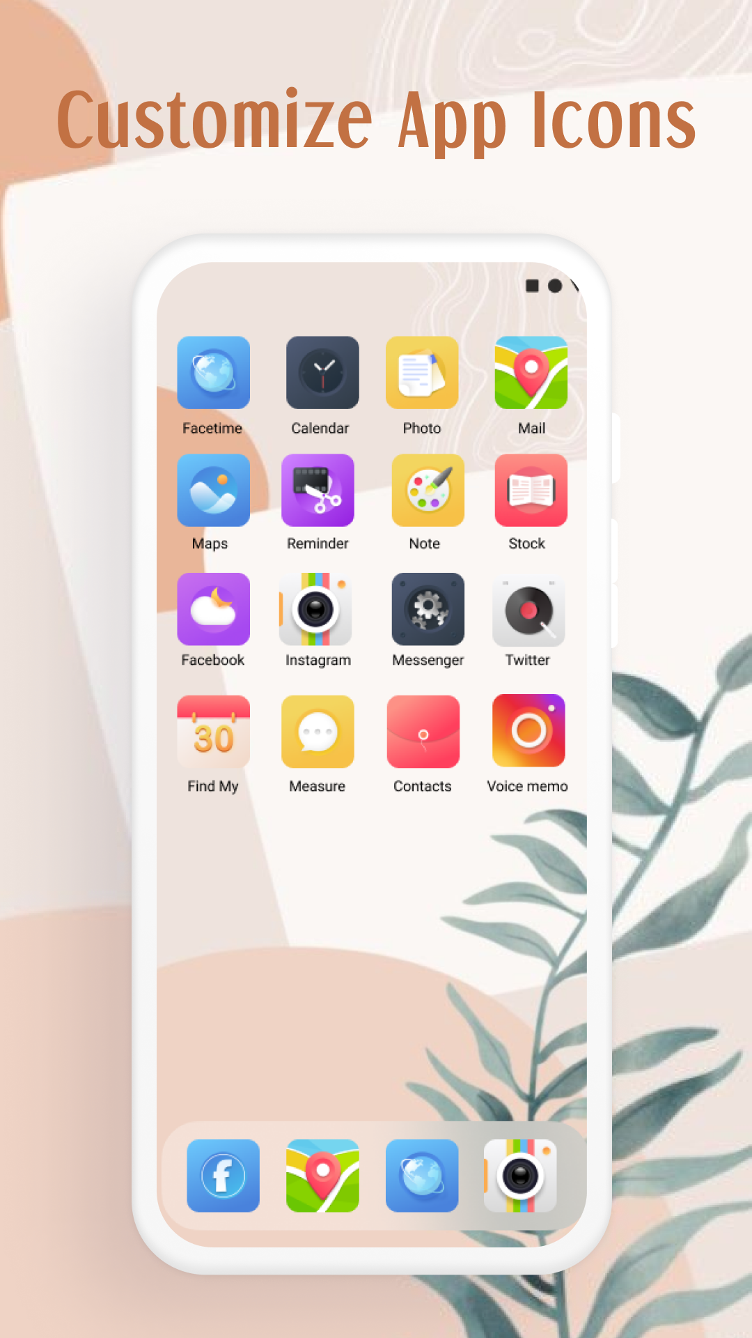 اسکرین شات 1 برنامه Icon changer - App icons