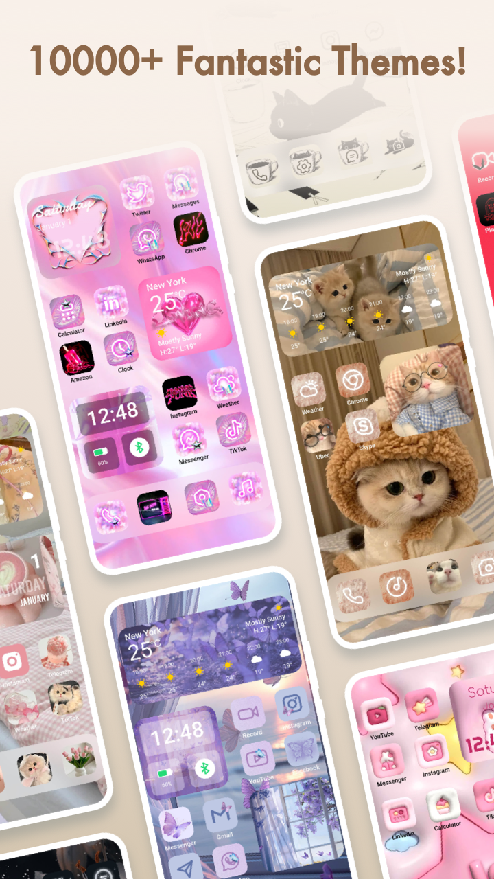 اسکرین شات 1 برنامه Themepack - App Icons, Widgets