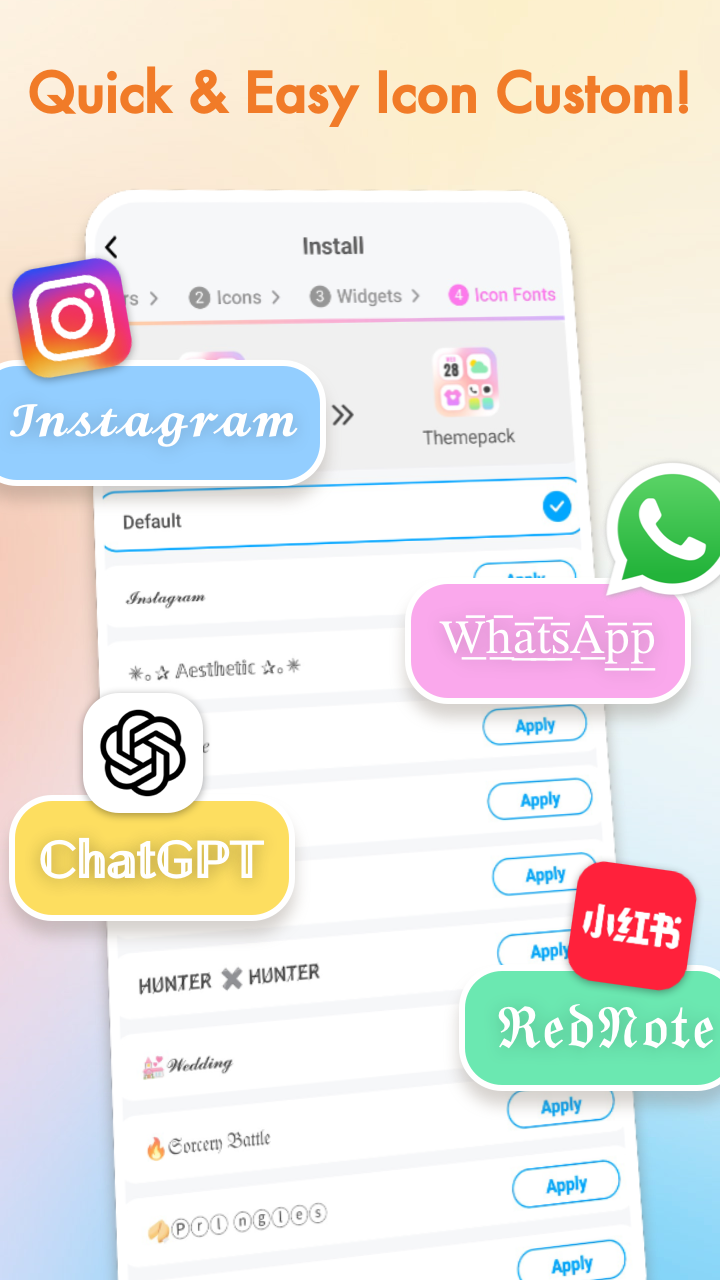 اسکرین شات 7 برنامه Themepack - App Icons, Widgets