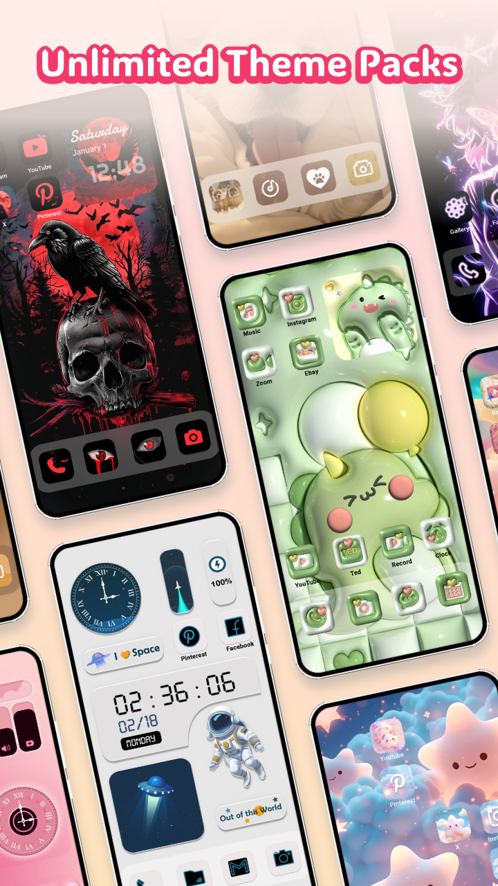 اسکرین شات 2 برنامه Themely - Icons & Widgets