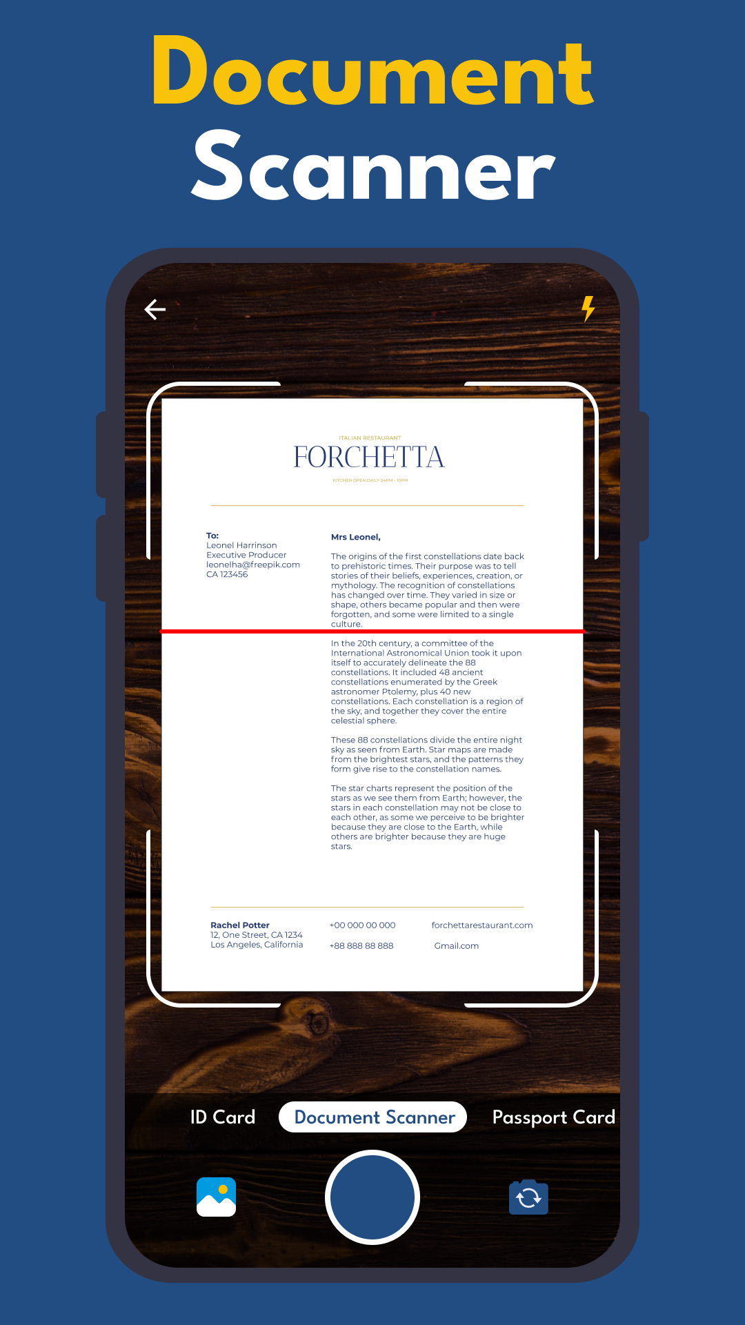 اسکرین شات 4 برنامه ID Card Scanner and ID Scanner