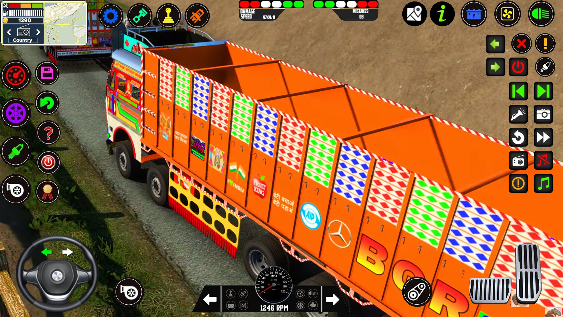 اسکرین شات 6 بازی Indian Lorry Truck Game Sim 3D