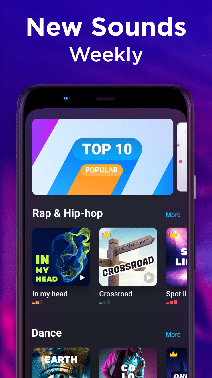 اسکرین شات 3 برنامه Drum Pad - Music & Beat Maker